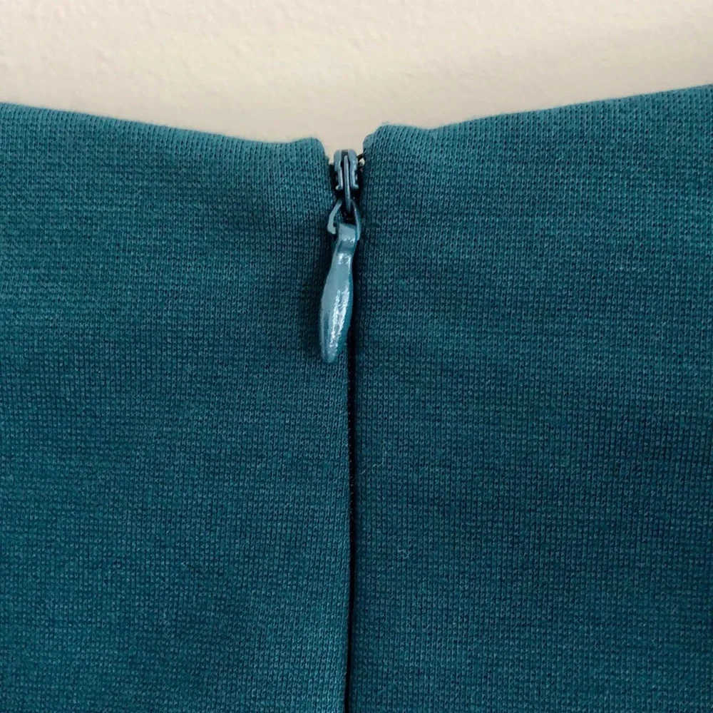 NWT Adrienne Vittadini Carolina Teal Ponte Dress - Picture 5 of 7